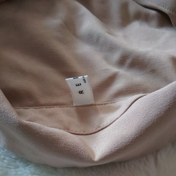 Reina Tan Collared Button Up Midi Tie Waist Coat or Dress - Picture 7 of 16